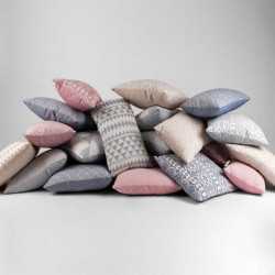 Cuscino jacquard Filing smeraldo 45x45 - federa + imbottitura