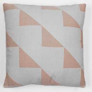 Cuscino jacquard Filing beige 45x45 - federa + imbottitura