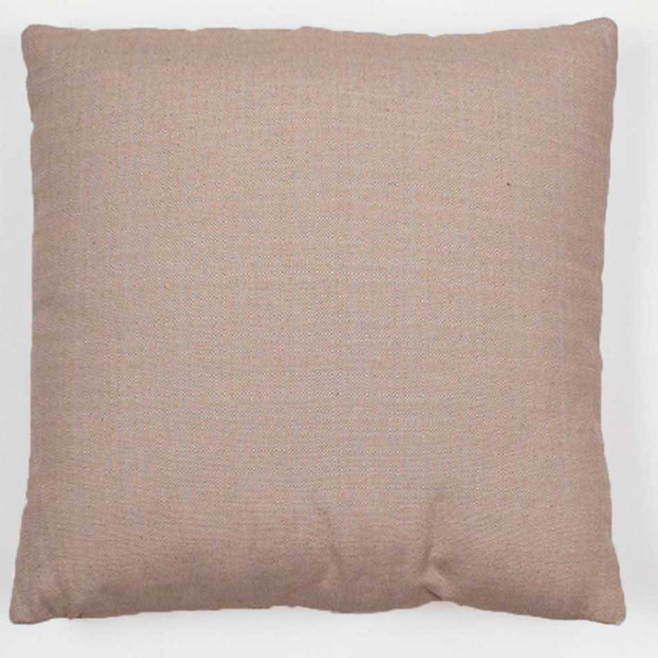 Cuscino jacquard Filing beige 45x45 - federa + imbottitura