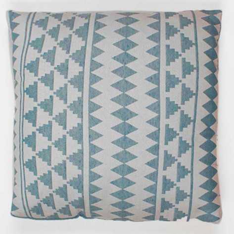 Cuscino jacquard Hidalgo smeraldo 45x45 - federa + imbottitura