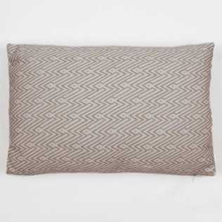 Cuscino rettangolare 30x50 jacquard Madras beige - federa + imbottitura