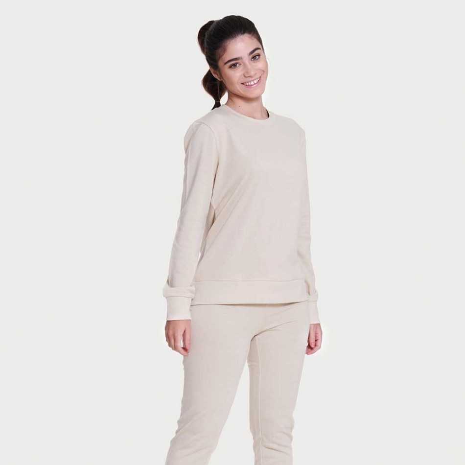 Set sportivo lungo donna beige abbigliamento-sportivo-donna