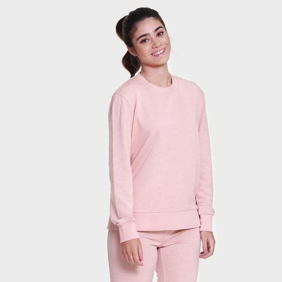 Set sportivo lungo donna rosa chiaro