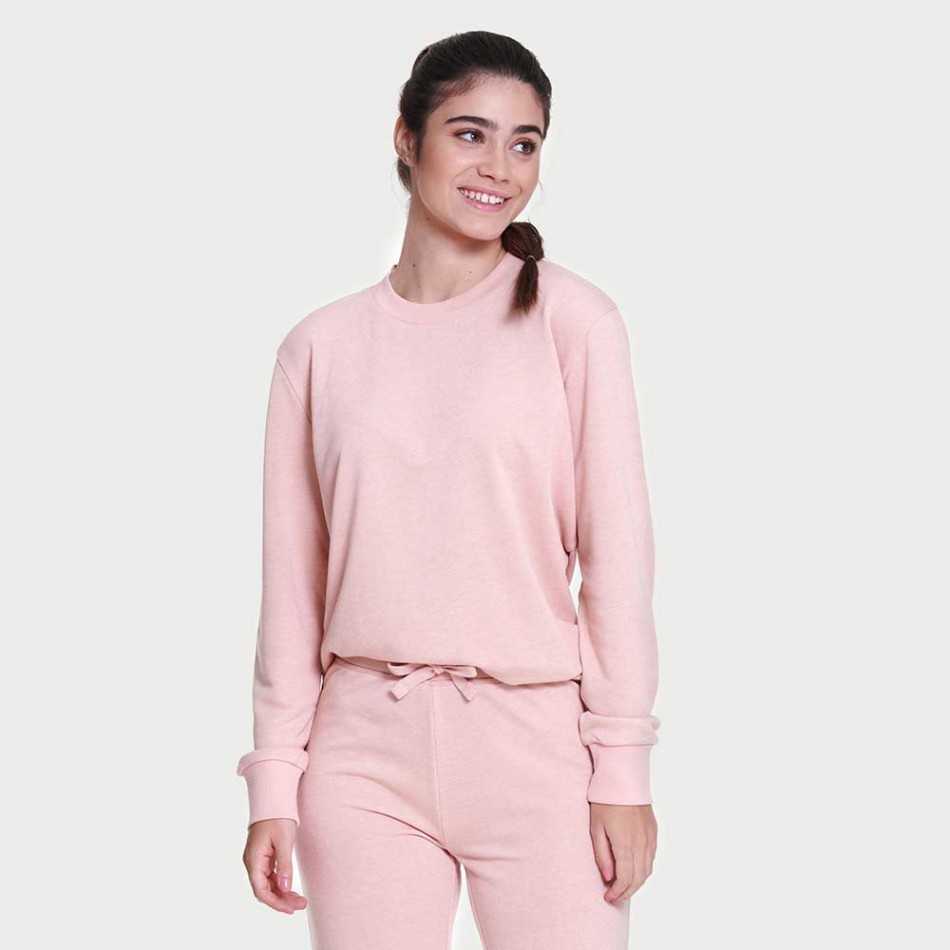 Set sportivo lungo donna rosa chiaro