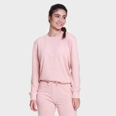 Set sportivo lungo donna rosa chiaro Set sportivo lungo donna rosa chiaro