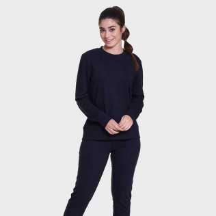 Set sportivo lungo donna blu scuro