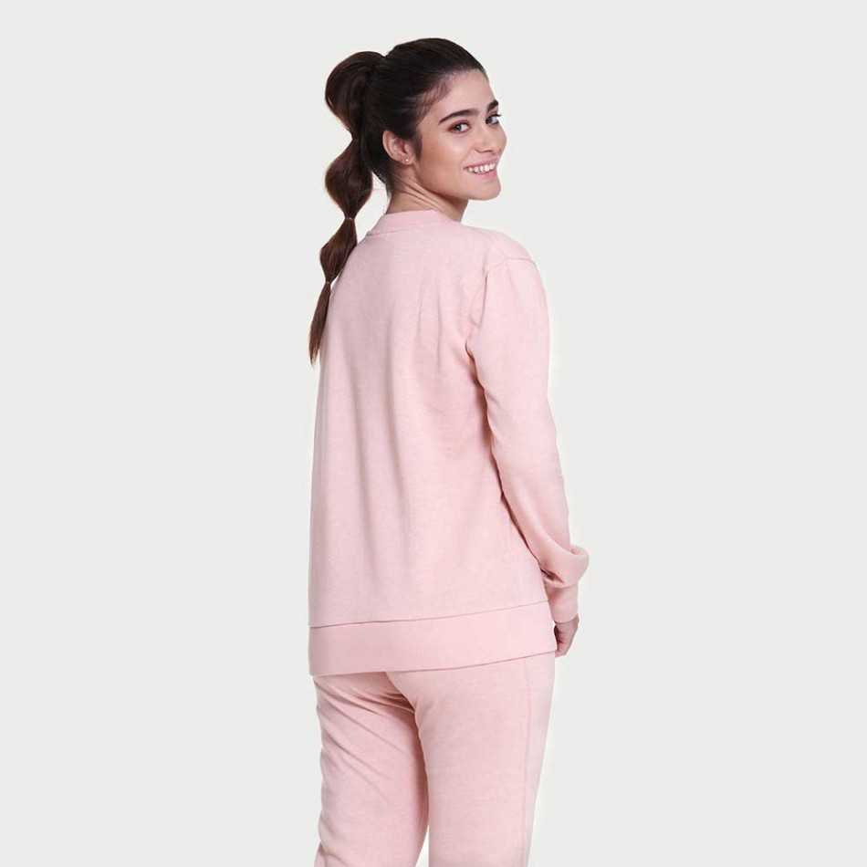 Set sportivo lungo donna rosa chiaro