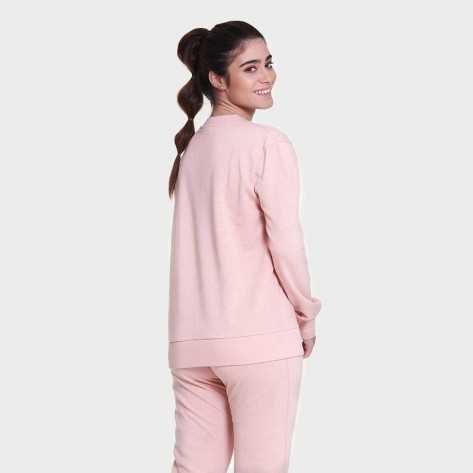 Set sportivo lungo donna rosa chiaro Set sportivo lungo donna rosa chiaro