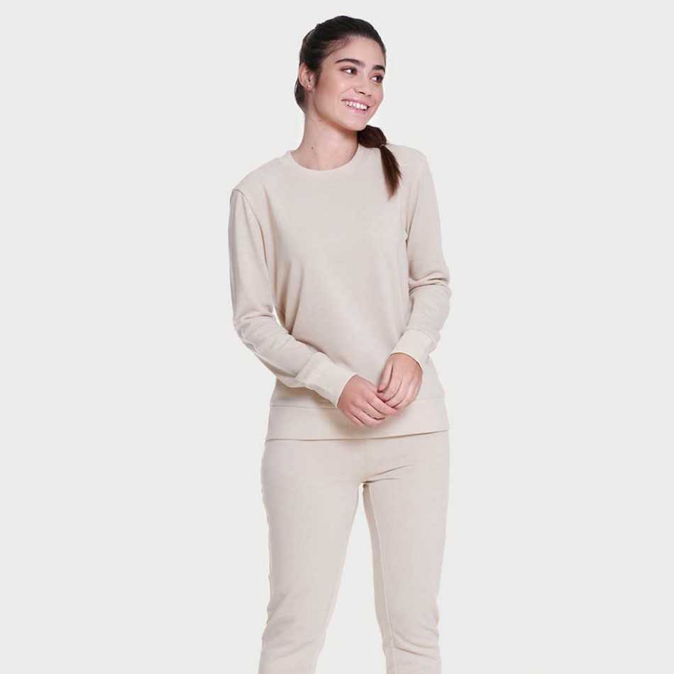 Set sportivo lungo donna beige