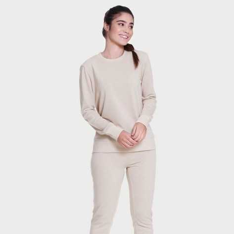 Set sportivo lungo donna beige Set sportivo lungo donna beige