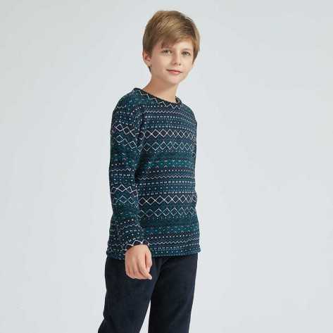 Pigiama pile coral bambino/a Alejandro blu