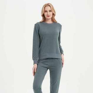 Set sportivo lungo donna verde menta