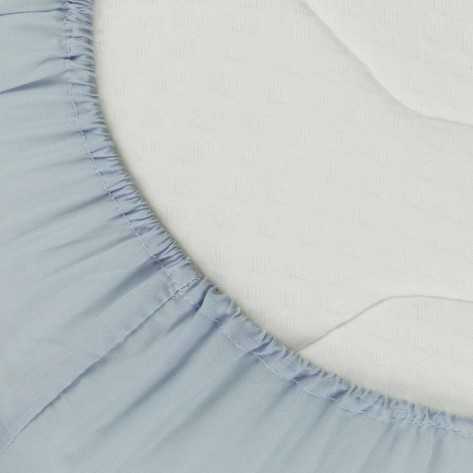 Lenzuolo inferiore regolabile blu chiaro singolo letto-da-90