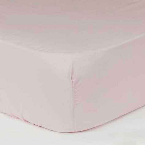 Lenzuolo inferiore regolabile rosa singolo letto-da-90