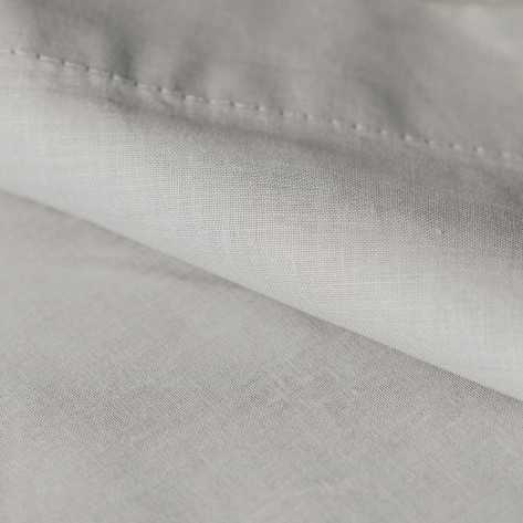 Lenzuolo inferiore cotone grigio perla singolo letto-da-90