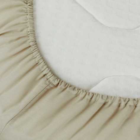Lenzuolo inferiore cotone sabbia matrimoniale letto-da-150