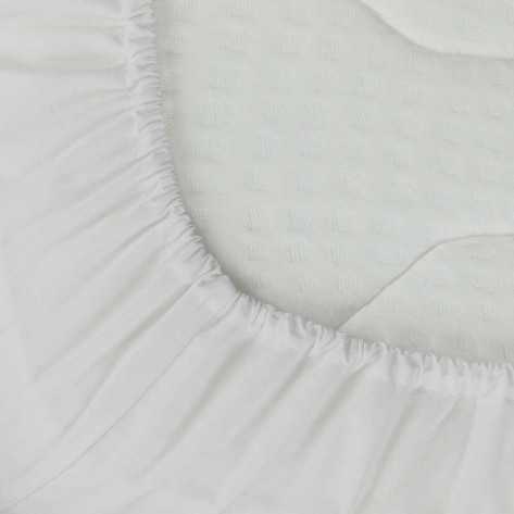 Lenzuolo inferiore cotone bianco king size letto-da-180
