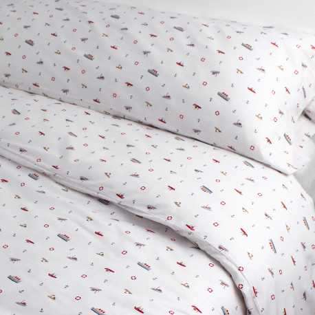 Copripiumino cotone Little Ships