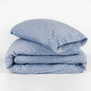 Copripiumino cotone Alma blu