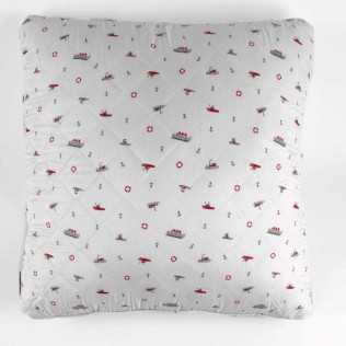 Cuscino Little Ships 55x55 - federa + imbottitura