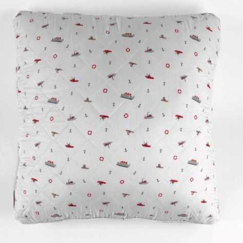 Cuscino Little Ships 55x55 - federa + imbottitura