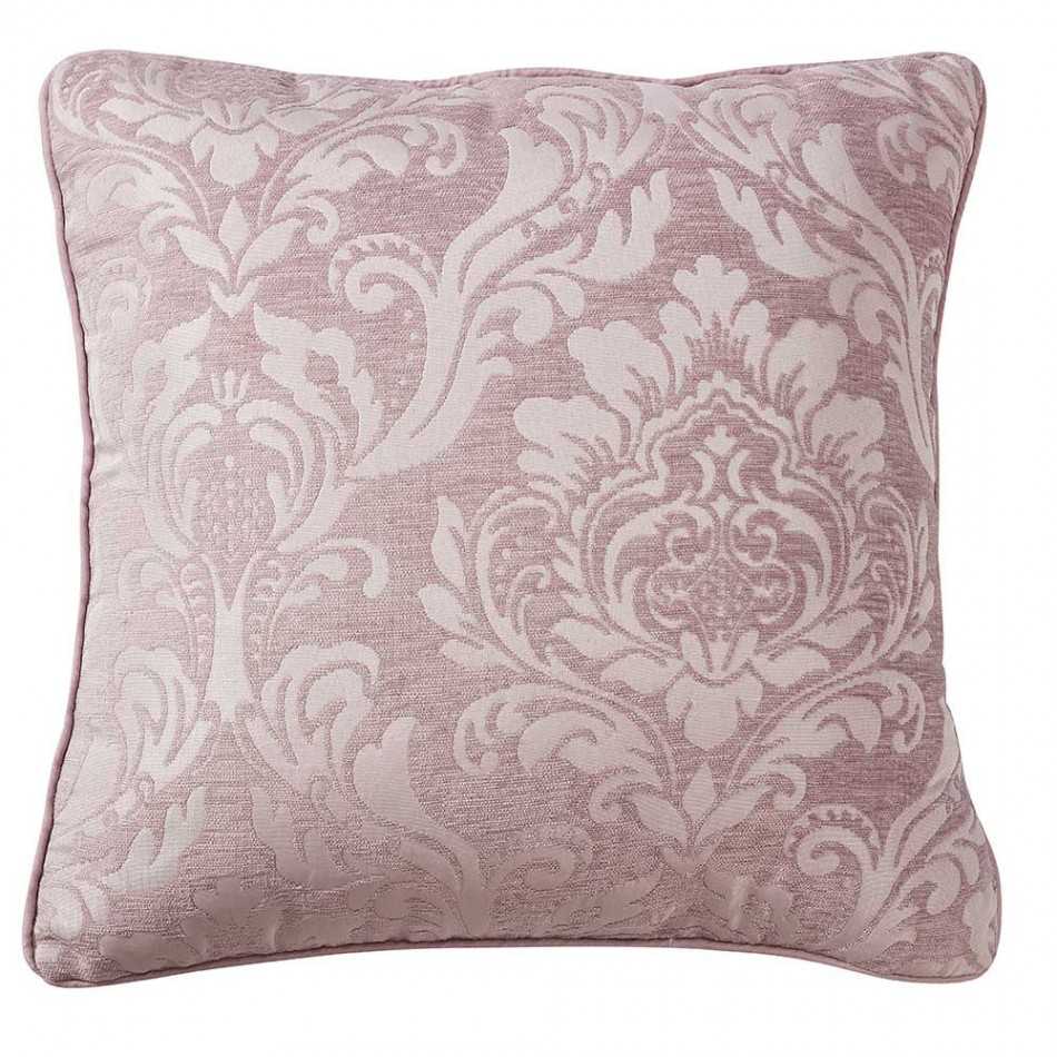 Cuscino jacquard ciniglia Ornamental malva 45x45 - Fodera + Imbottitura cuscini-quadrati-stampati