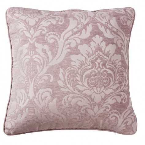 Cuscino jacquard ciniglia Ornamental malva 45x45 - federa + imbottitura
