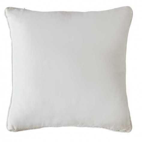 Cuscino jacquard ciniglia Flecha bianco antico 45x45 - federa + imbottitura