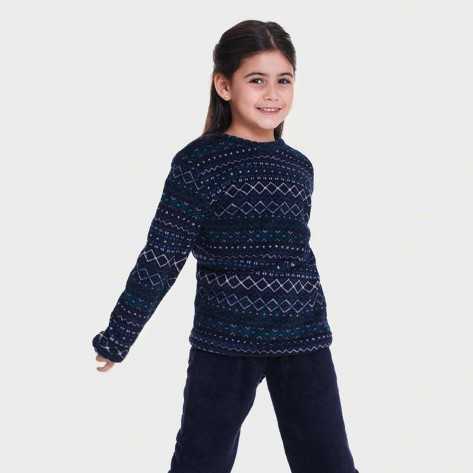 Pigiama pile coral bambino/a Alejandro blu