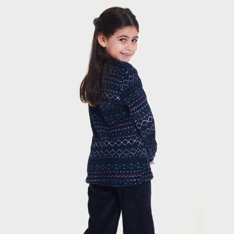 Pigiama pile coral bambino/a Alejandro blu