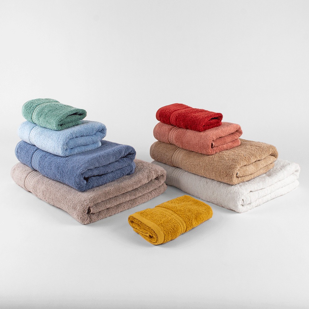 Set di asciugamani 30 x 50 cm - TERRACOTTA - Kiabi - 4.00€