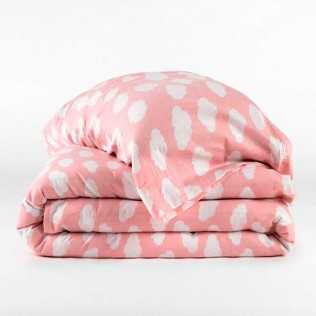 Copripiumino flanella Nube rosa