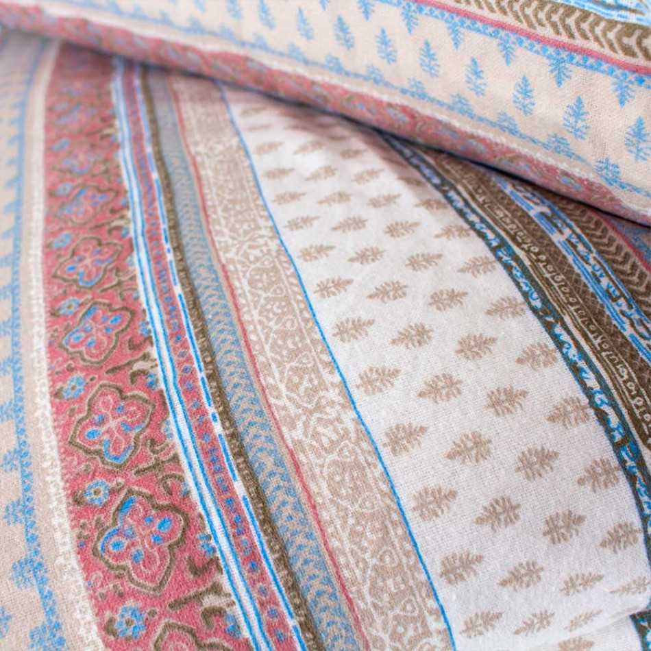 Copripiumino flanella Carmela marrone