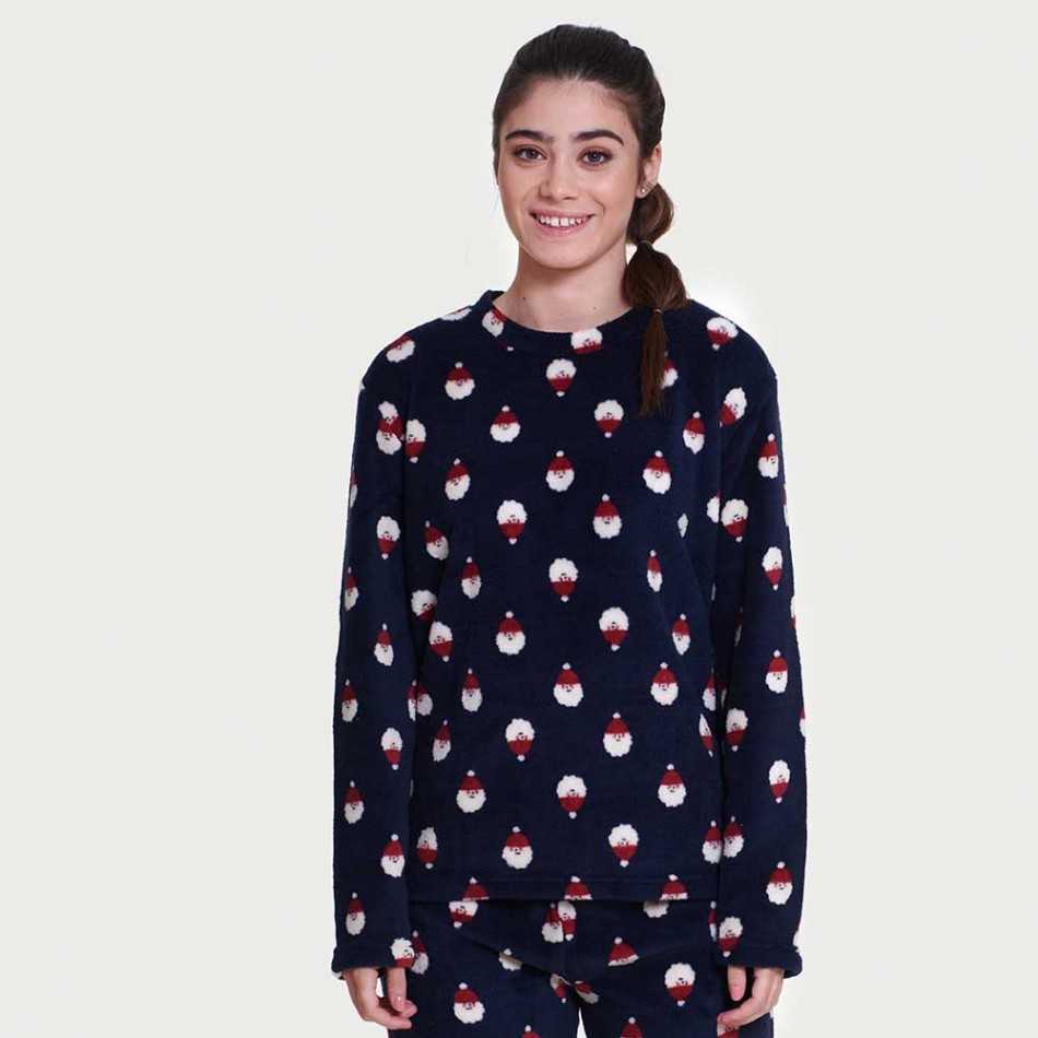 Pigiama pile coral Santa Claus