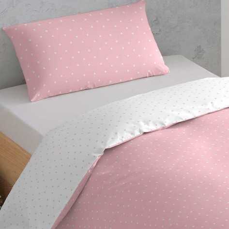 Copripiumino cotone Paola rosa