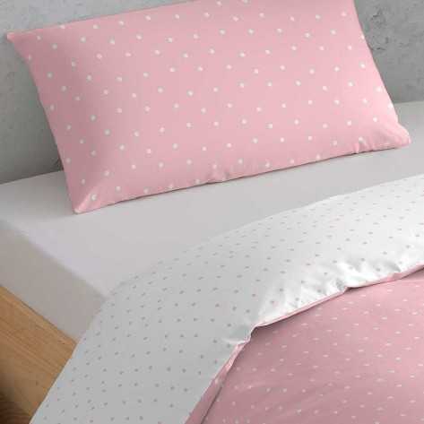 Copripiumino cotone Paola rosa