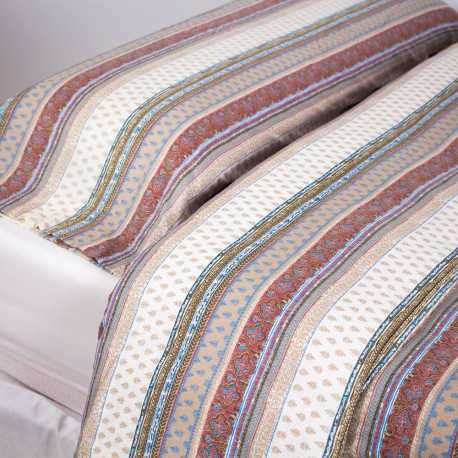 Copripiumino flanella Carmela marrone