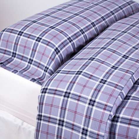 Copripiumino flanella Cuadro Víctor grigio perla Copripiumino flanella Cuadro Víctor grigio perla