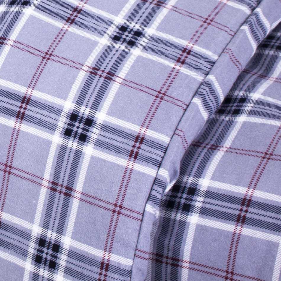 Copripiumino flanella Cuadro Víctor grigio perla