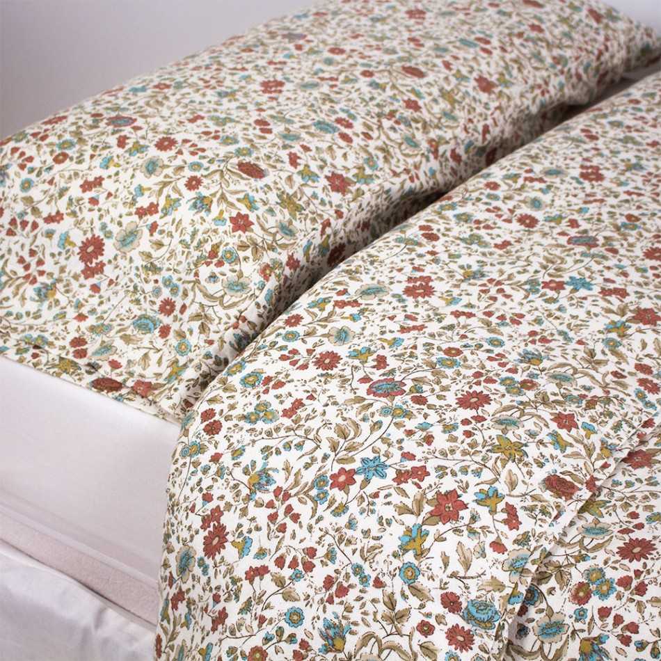 Copripiumino flanella Daniela marrone