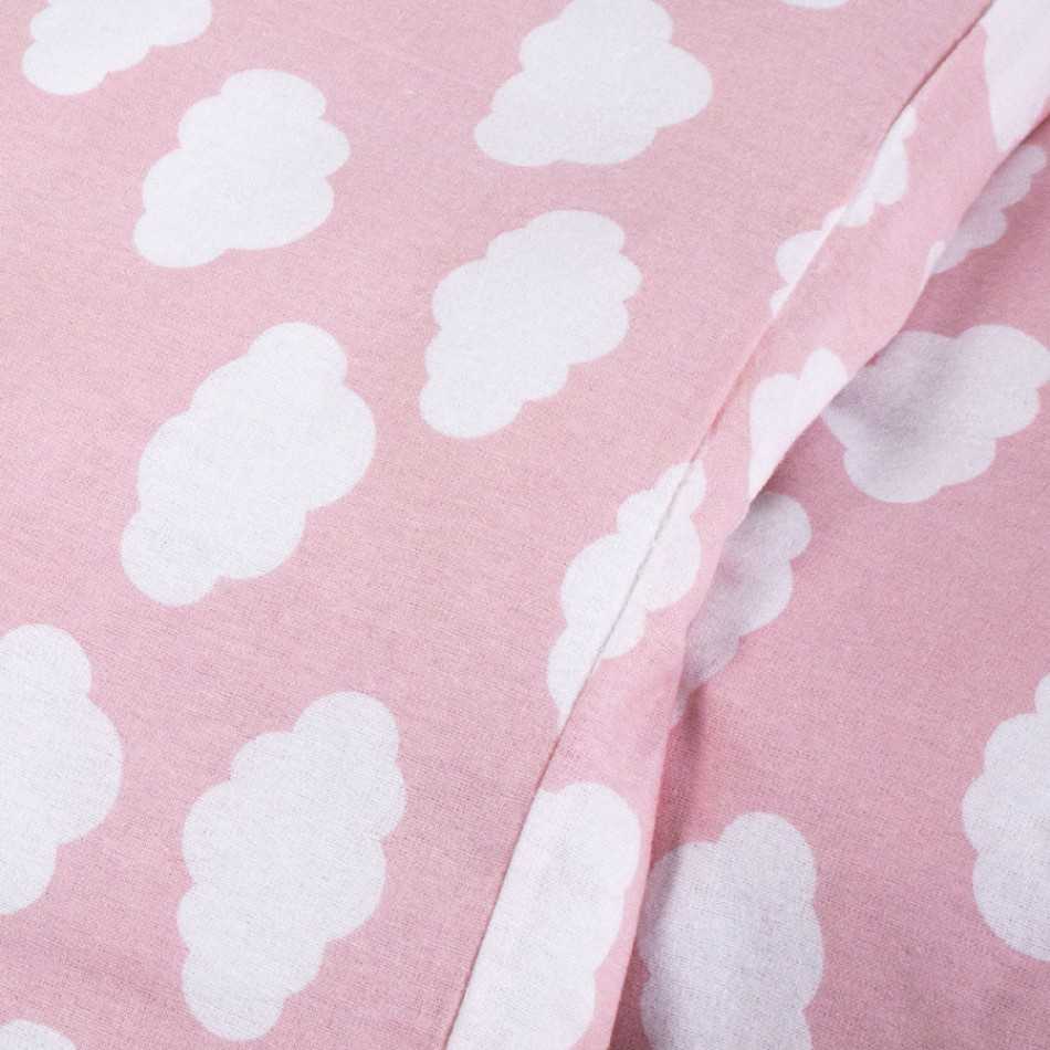Copripiumino flanella Nube rosa