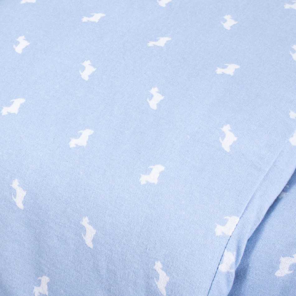 Copripiumino flanella Potter celeste