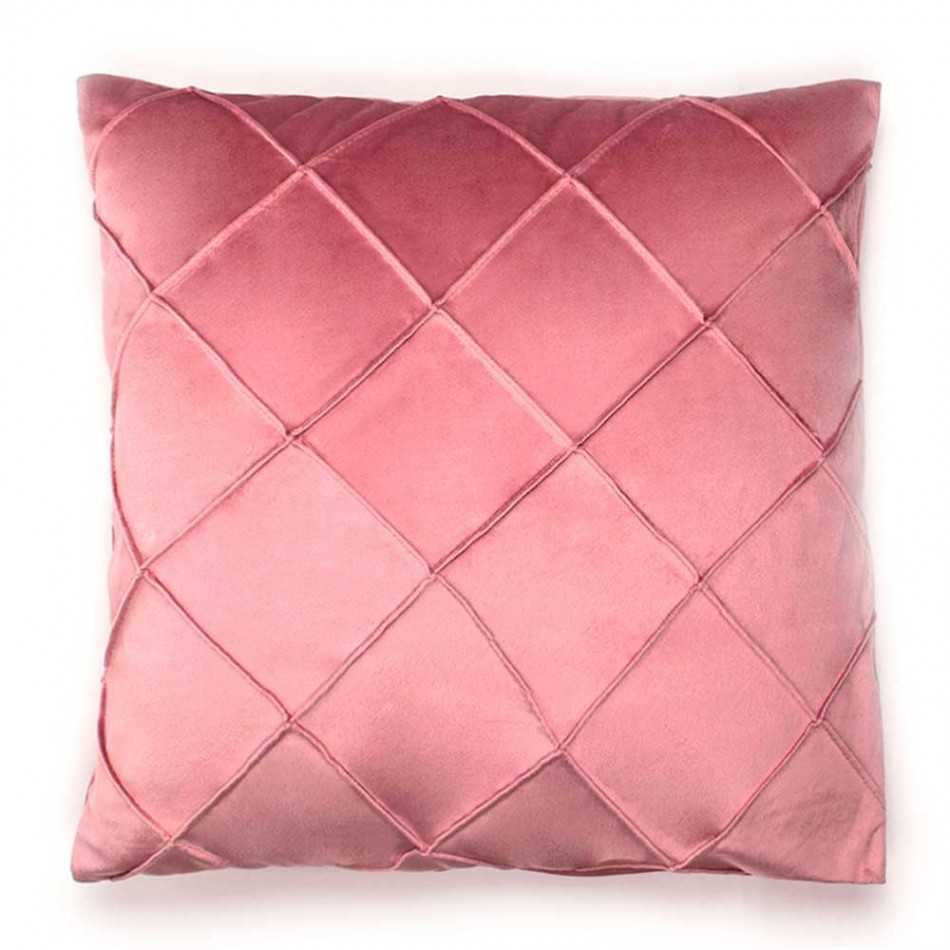 Cuscino New Rombo rosa chiaro 50x50 - fodera + imbottitura