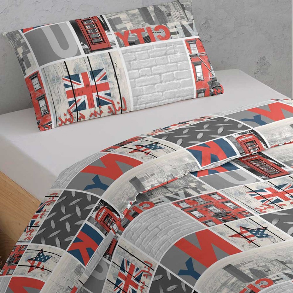 Copripiumino Wall Street Dimensioni piumini copripiumini Singolo 150x220cm