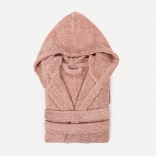 Accappatoio con cappuccio cipria 450gr unisex