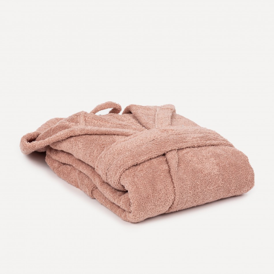 Accappatoio con cappuccio cipria 450gr unisex