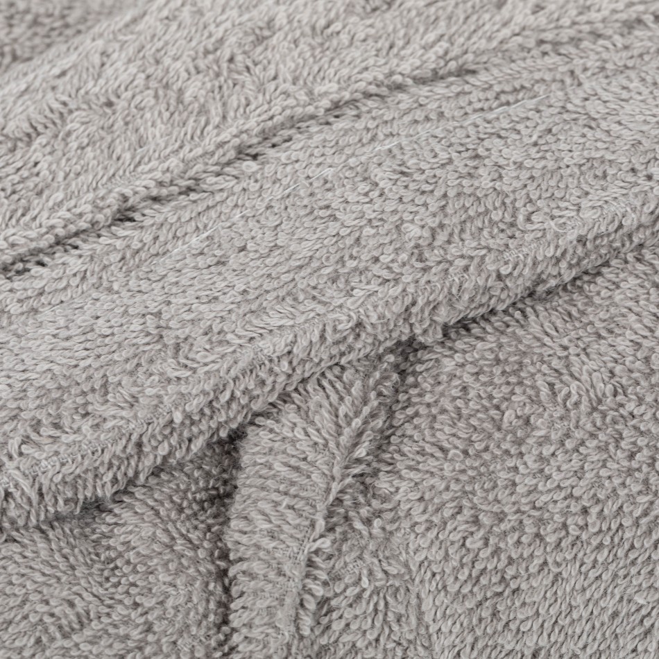 Accappatoio con cappuccio grigio perla 450gr unisex