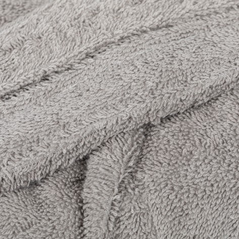 Accappatoio con cappuccio grigio perla 450gr unisex