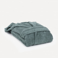 Accappatoio con cappuccio verde veronese 450gr unisex Accappatoio con cappuccio verde veronese 450gr unisex