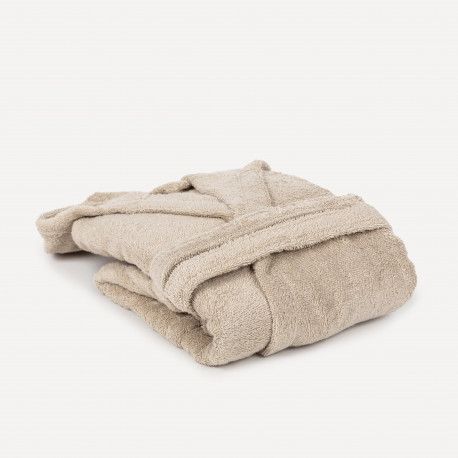 Accappatoio con cappuccio sabbia 450gr unisex
